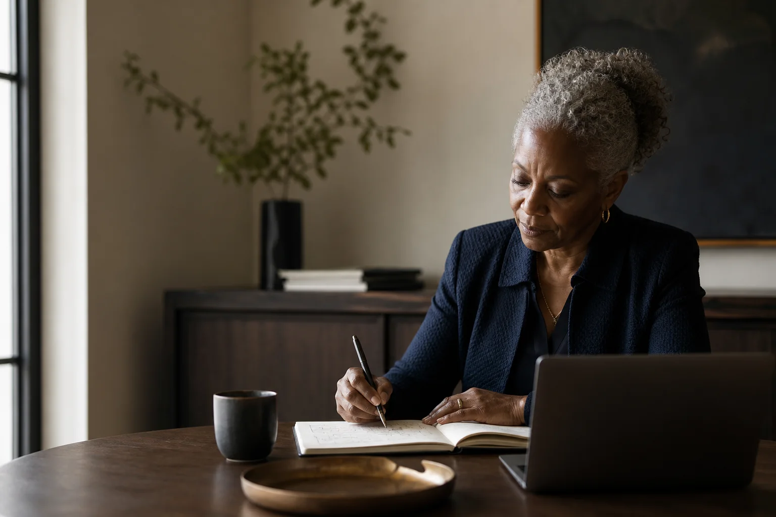 A technology leader working through a system design problem